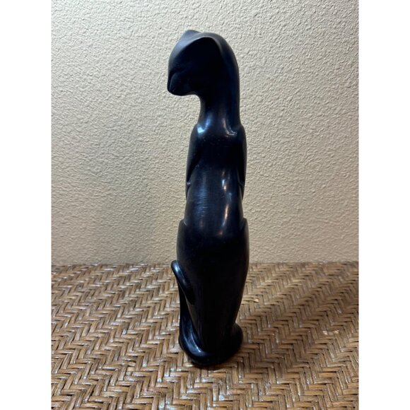 Vintage Art Nouveau Siamese Cat Statue Figurine 11.5" Tall - Picture 2 of 7